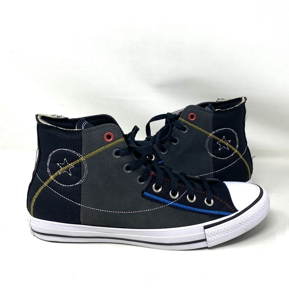 Converse Ctas High Top Shoes Storm Black Men’s Size Suede Sneakers Skate 173106C - Picture 5 of 9